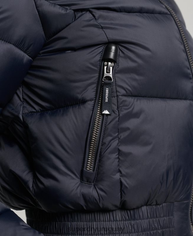 uy Superdry mujer chaqueta corta con capucha fuji Armada DT2N8Z3803 ropa