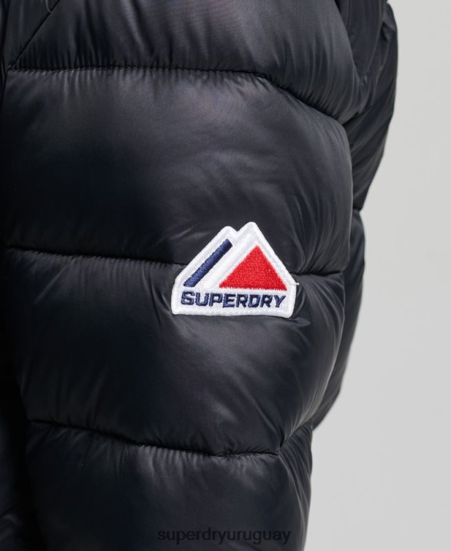 uy Superdry mujer chaqueta corta con capucha fuji negro DT2N8Z3826 ropa