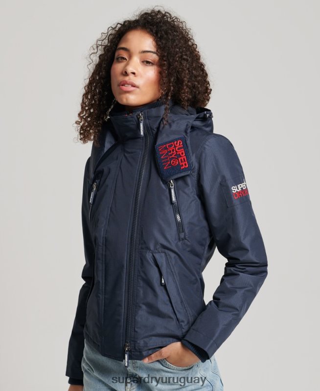uy Superdry mujer chaqueta cortavientos mountain sd Armada DT2N8Z3558 ropa