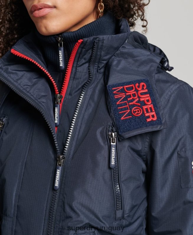uy Superdry mujer chaqueta cortavientos mountain sd Armada DT2N8Z3558 ropa