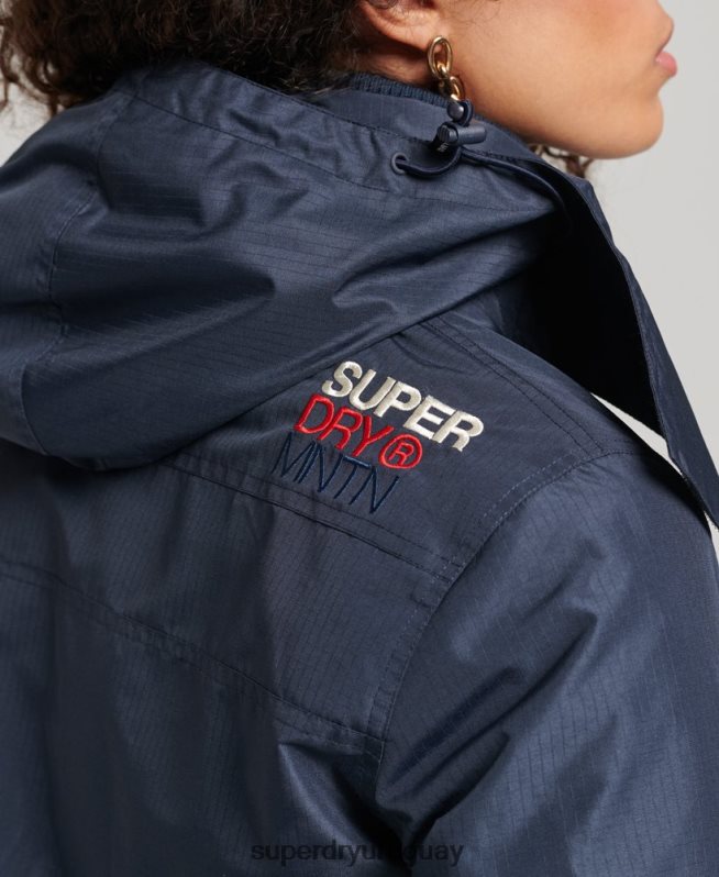uy Superdry mujer chaqueta cortavientos mountain sd Armada DT2N8Z3558 ropa