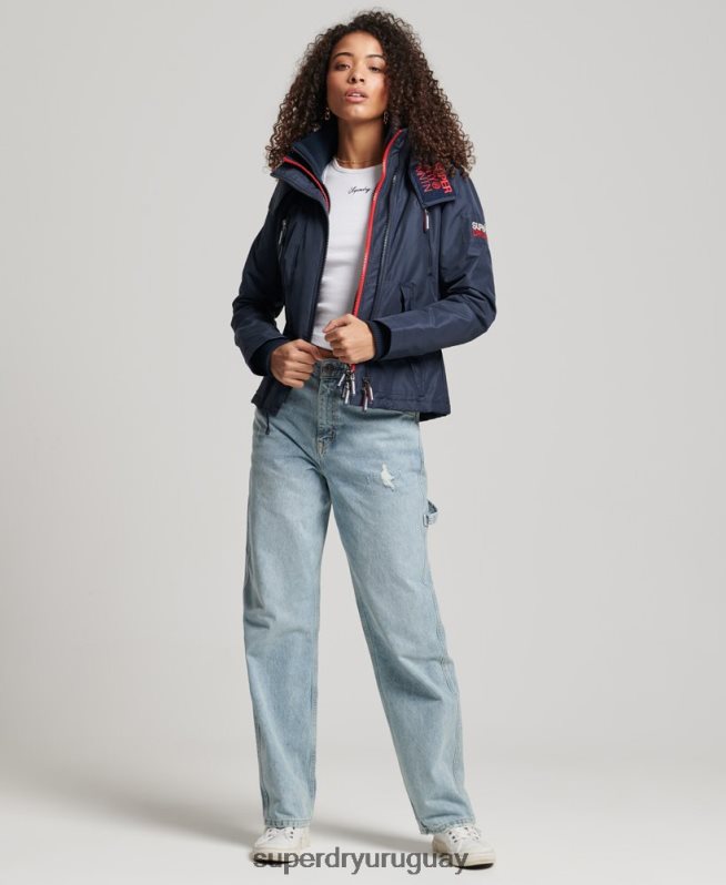 uy Superdry mujer chaqueta cortavientos mountain sd Armada DT2N8Z3558 ropa