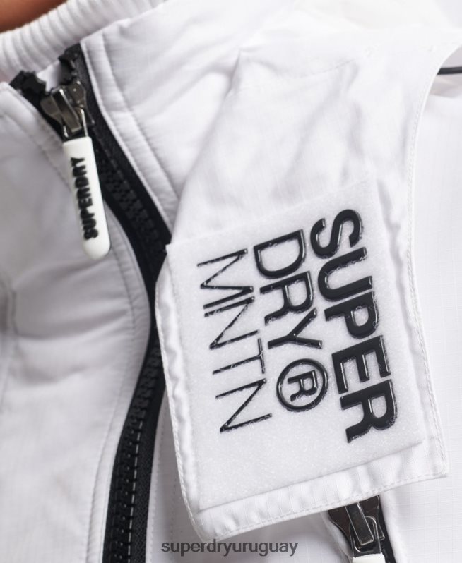 uy Superdry mujer chaqueta cortavientos mountain sd blanco DT2N8Z3537 ropa