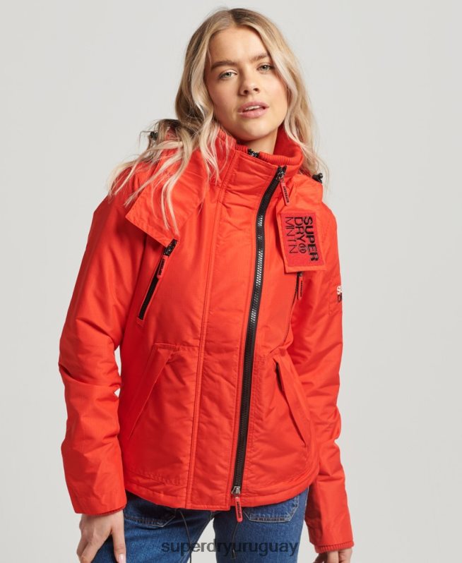 uy Superdry mujer chaqueta cortavientos mountain sd rojo DT2N8Z3554 ropa