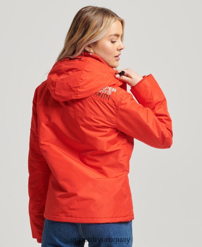 uy Superdry mujer chaqueta cortavientos mountain sd rojo DT2N8Z3554 ropa