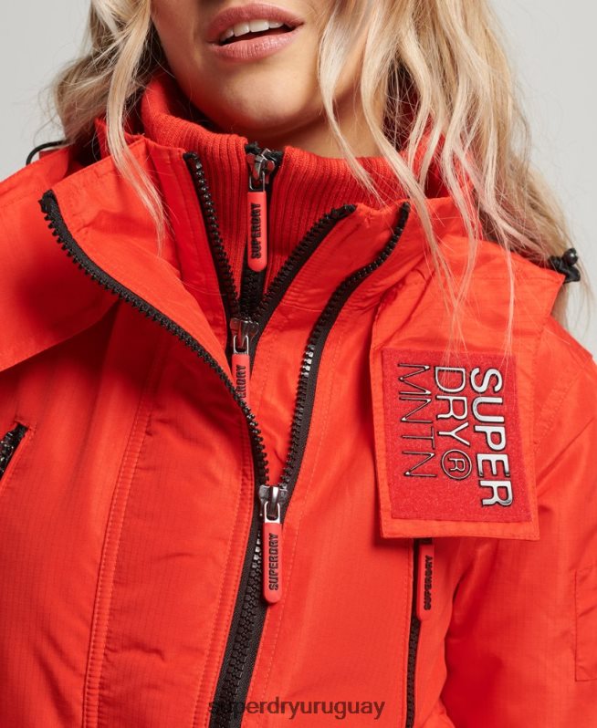 uy Superdry mujer chaqueta cortavientos mountain sd rojo DT2N8Z3554 ropa