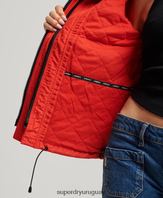 uy Superdry mujer chaqueta cortavientos mountain sd rojo DT2N8Z3554 ropa