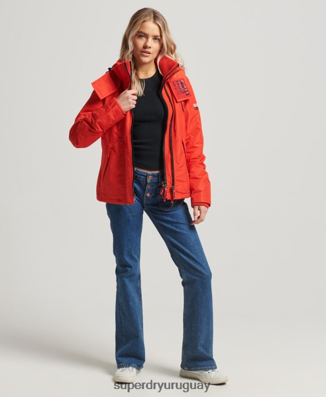uy Superdry mujer chaqueta cortavientos mountain sd rojo DT2N8Z3554 ropa