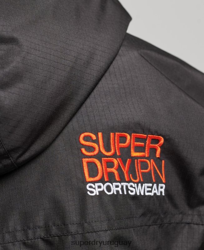 uy Superdry mujer chaqueta cortavientos sd negro DT2N8Z3551 ropa
