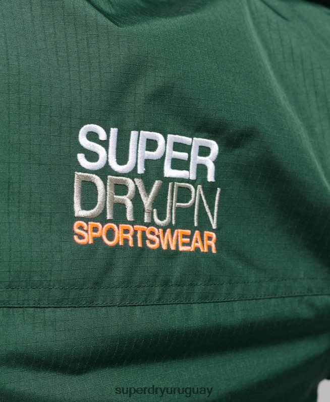 uy Superdry mujer chaqueta cortavientos sd verde DT2N8Z3527 ropa