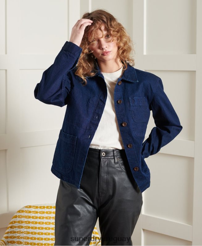 uy Superdry mujer chaqueta de artista seca de edición limitada Armada DT2N8Z5563 ropa