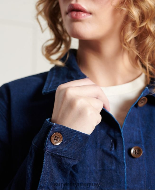 uy Superdry mujer chaqueta de artista seca de edición limitada Armada DT2N8Z5563 ropa