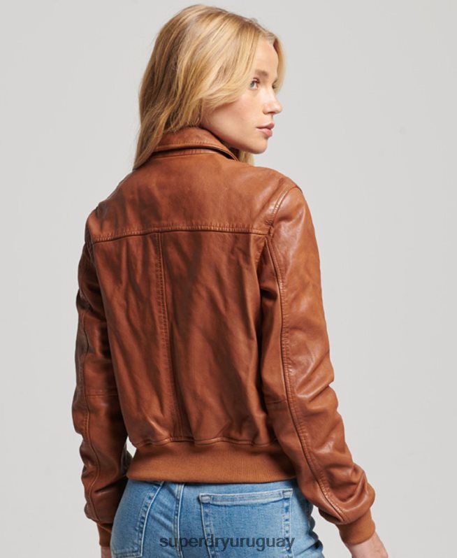 uy Superdry mujer chaqueta de club independiente broncearse DT2N8Z5417 ropa