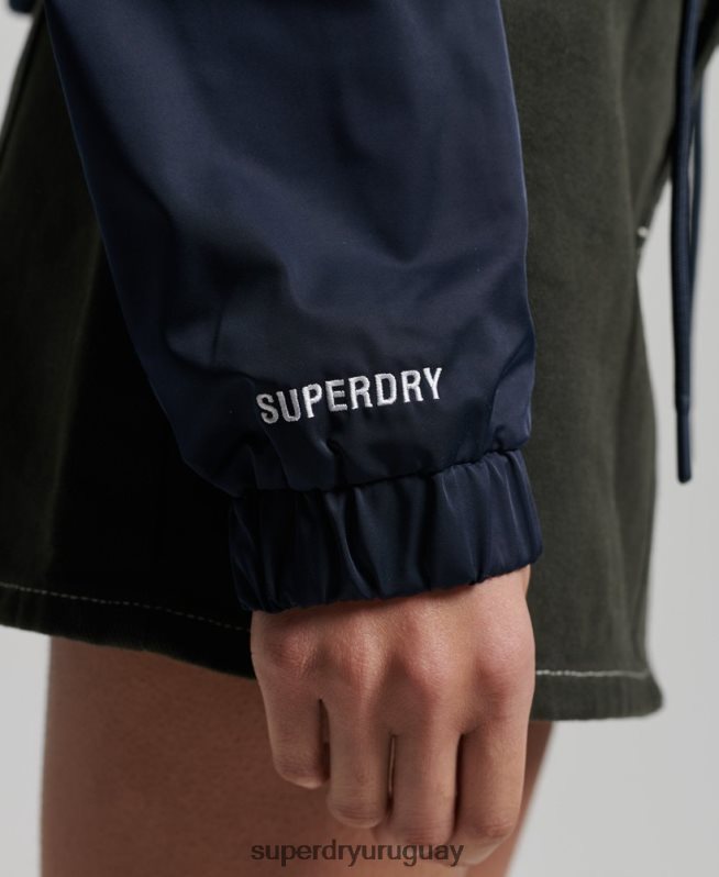 uy Superdry mujer chaqueta de entrenador esencial Armada DT2N8Z5425 ropa