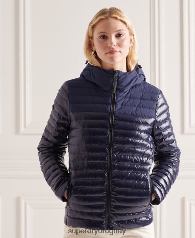 uy Superdry mujer chaqueta de plumas con núcleo en contraste de studios Armada DT2N8Z5635 ropa