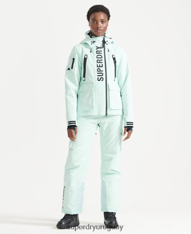 uy Superdry mujer chaqueta de rescate definitiva azul claro DT2N8Z5459 ropa