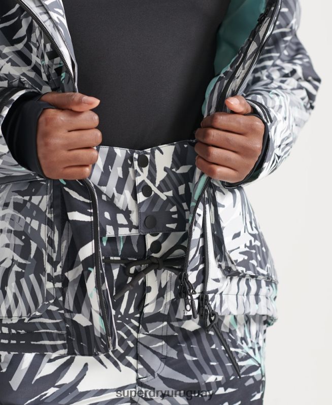 uy Superdry mujer chaqueta de rescate definitiva verde DT2N8Z5528 ropa