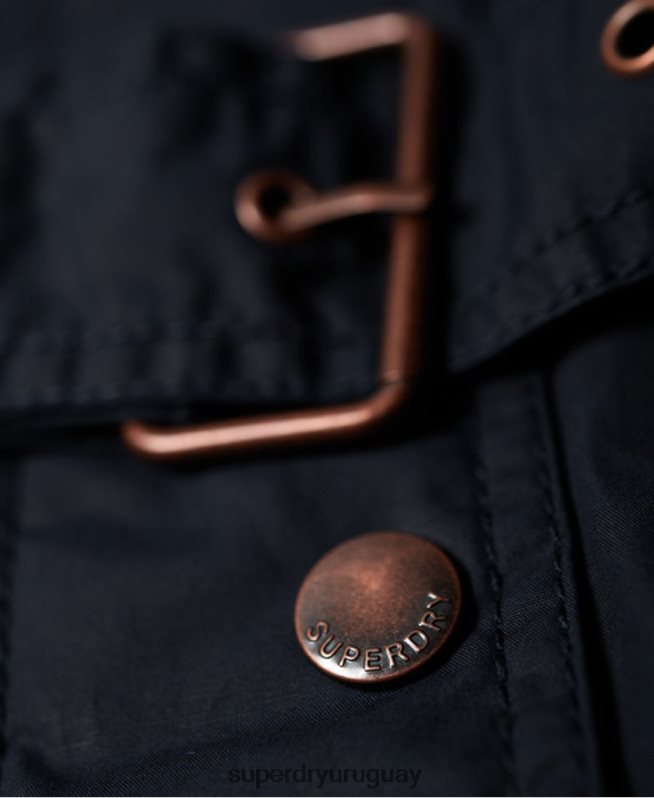 uy Superdry mujer chaqueta de trial cuatro bolsillos Armada DT2N8Z3860 ropa