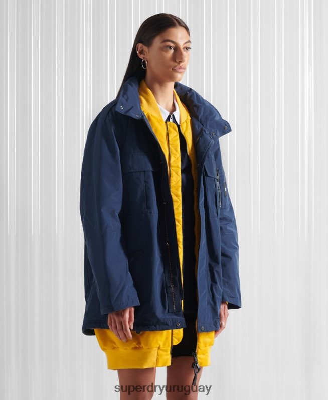 uy Superdry mujer chaqueta doble edicion limitada sdx new york Armada DT2N8Z4763 ropa
