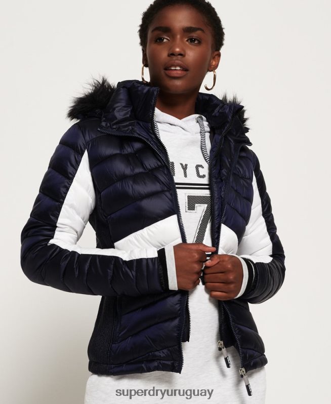 uy Superdry mujer chaqueta fuji con chevron de lujo offshore Armada DT2N8Z5703 ropa