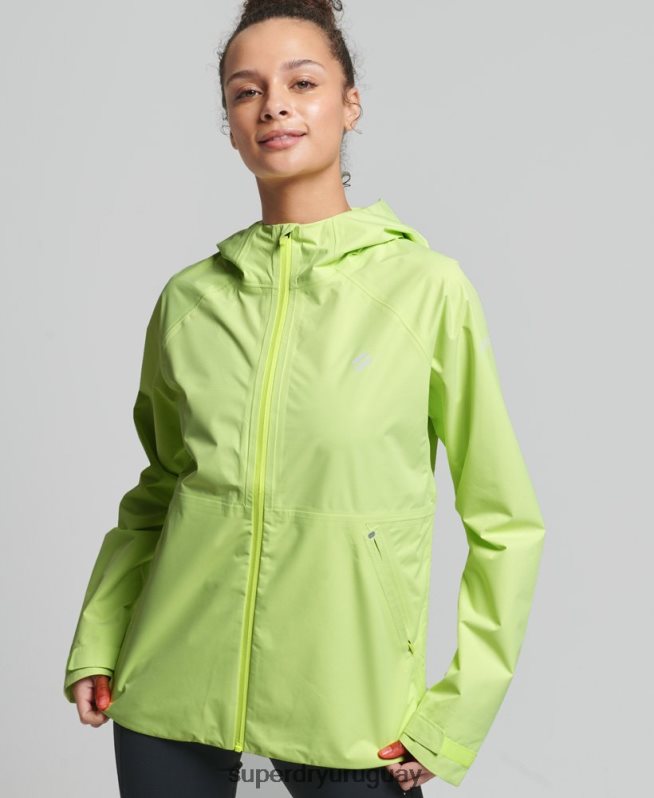 uy Superdry mujer chaqueta impermeable amarillo DT2N8Z5500 ropa