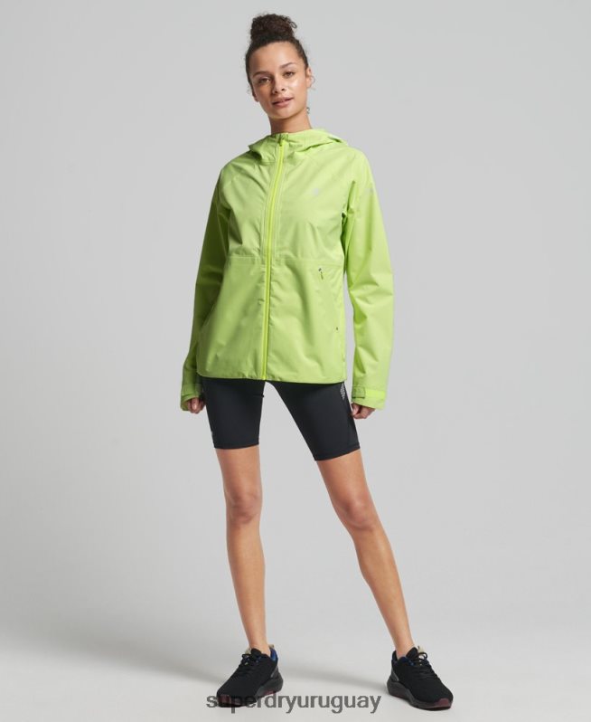 uy Superdry mujer chaqueta impermeable amarillo DT2N8Z5500 ropa