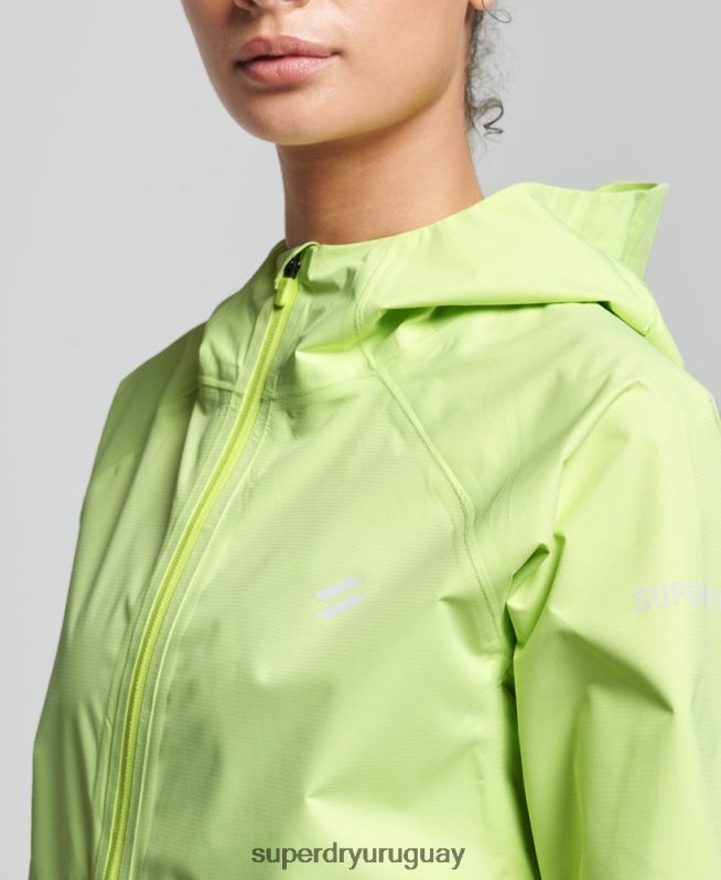 uy Superdry mujer chaqueta impermeable amarillo DT2N8Z5500 ropa