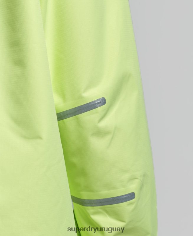 uy Superdry mujer chaqueta impermeable amarillo DT2N8Z5500 ropa