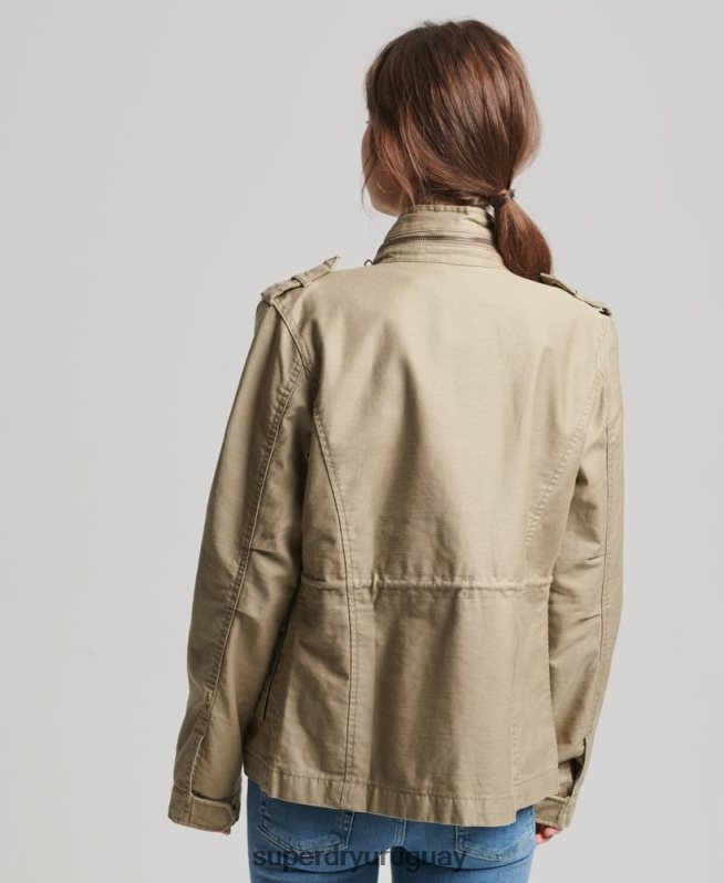 uy Superdry mujer chaqueta m65 antigua broncearse DT2N8Z3525 ropa
