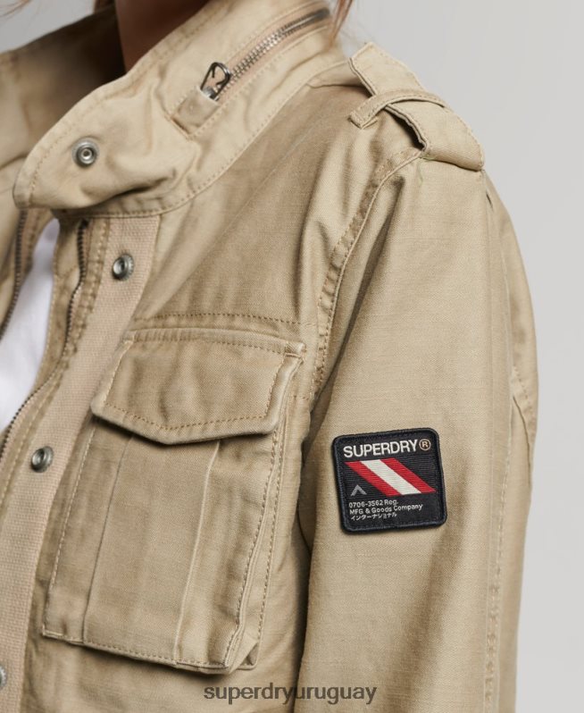 uy Superdry mujer chaqueta m65 antigua broncearse DT2N8Z3525 ropa