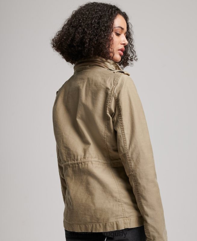 uy Superdry mujer chaqueta m65 antigua broncearse DT2N8Z3534 ropa