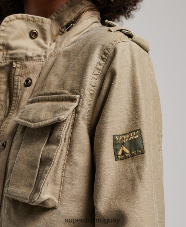 uy Superdry mujer chaqueta m65 antigua broncearse DT2N8Z3534 ropa