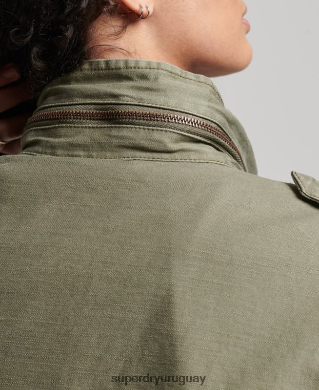 uy Superdry mujer chaqueta m65 antigua verde DT2N8Z1992 ropa