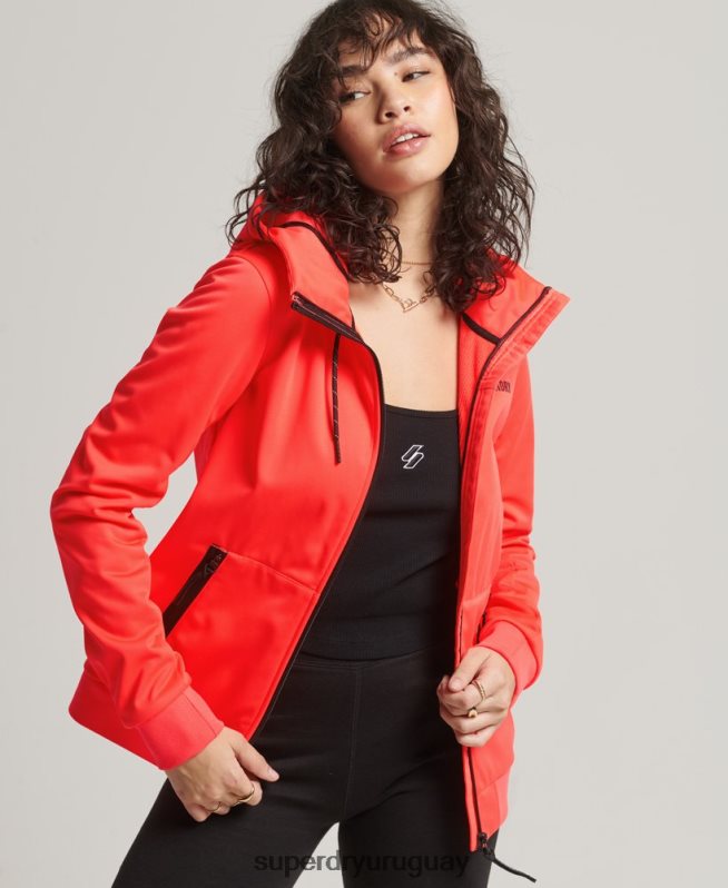 uy Superdry mujer chaqueta softshell de tecnología coral DT2N8Z5597 ropa