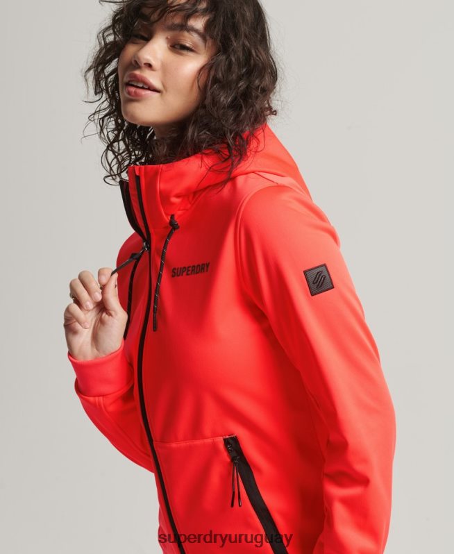 uy Superdry mujer chaqueta softshell de tecnología coral DT2N8Z5597 ropa