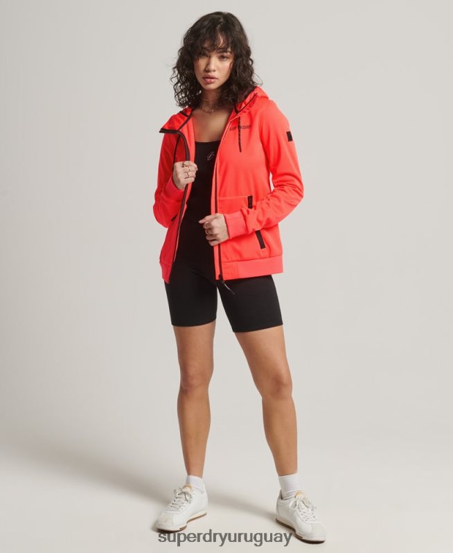 uy Superdry mujer chaqueta softshell de tecnología coral DT2N8Z5597 ropa