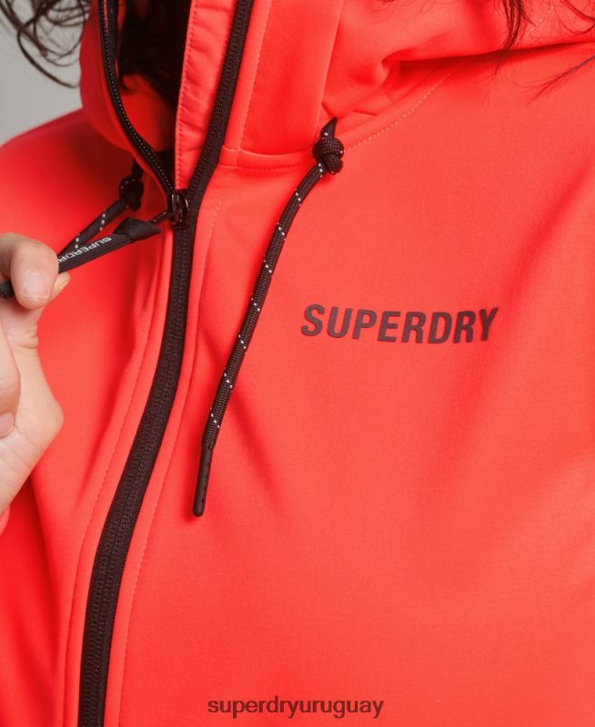 uy Superdry mujer chaqueta softshell de tecnología coral DT2N8Z5597 ropa