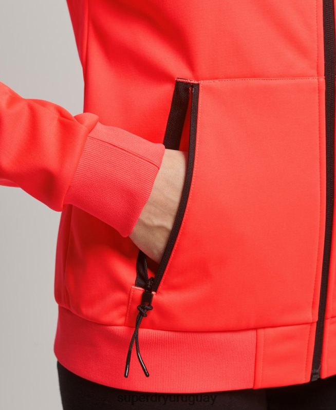 uy Superdry mujer chaqueta softshell de tecnología coral DT2N8Z5597 ropa