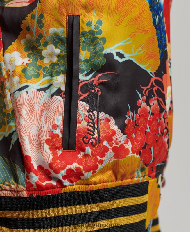 uy Superdry mujer chaqueta suikajan con estampado vintage multi DT2N8Z3521 ropa