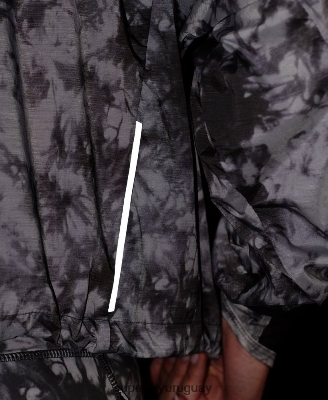uy Superdry mujer correr capa de lluvia ligera gris DT2N8Z5665 ropa