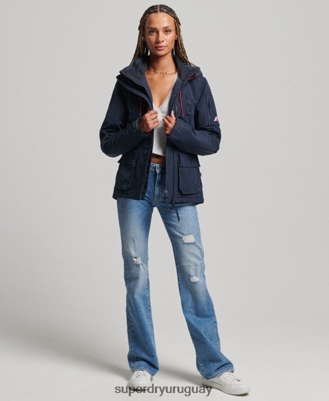 uy Superdry mujer cortavientos con capucha ultimate sd Armada DT2N8Z3738 ropa