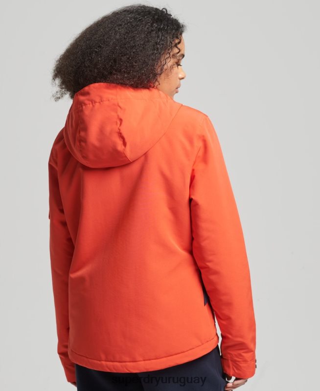 uy Superdry mujer cortavientos con capucha ultimate sd naranja DT2N8Z3663 ropa