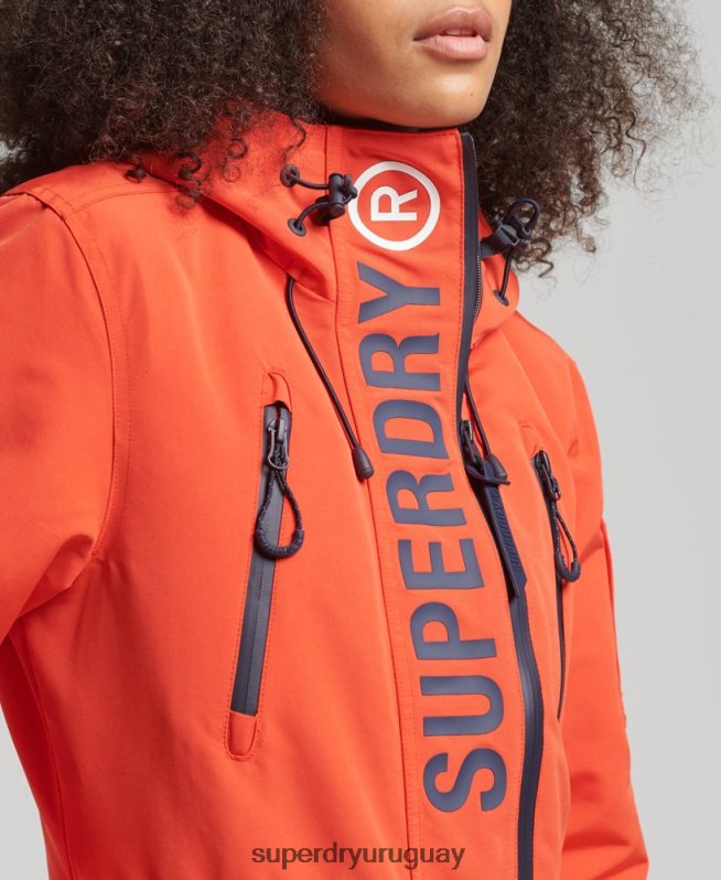 uy Superdry mujer cortavientos con capucha ultimate sd naranja DT2N8Z3663 ropa