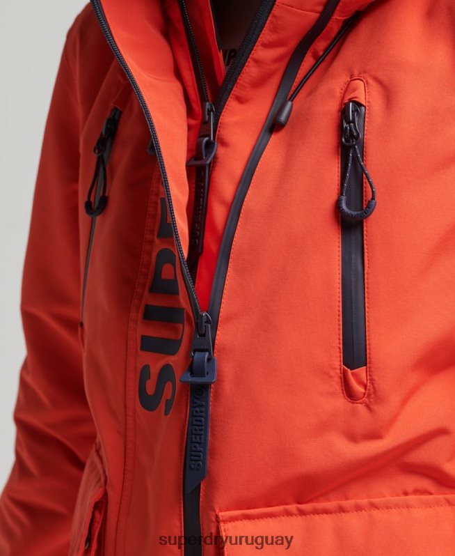 uy Superdry mujer cortavientos con capucha ultimate sd naranja DT2N8Z3663 ropa