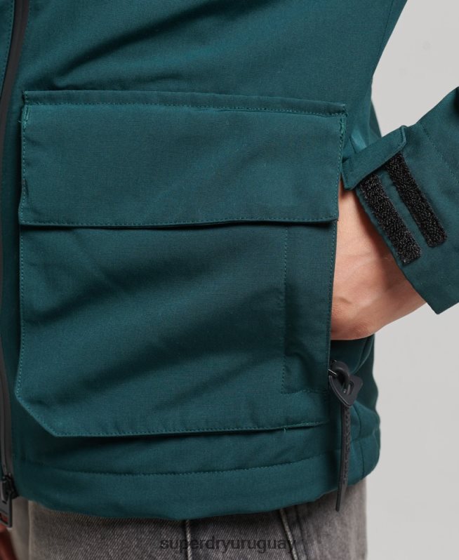 uy Superdry mujer cortavientos con capucha ultimate sd verde DT2N8Z3629 ropa