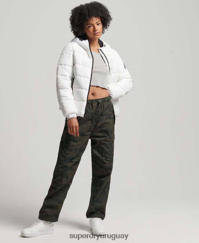 uy Superdry mujer espíritu deportivo globo blanco DT2N8Z5556 ropa