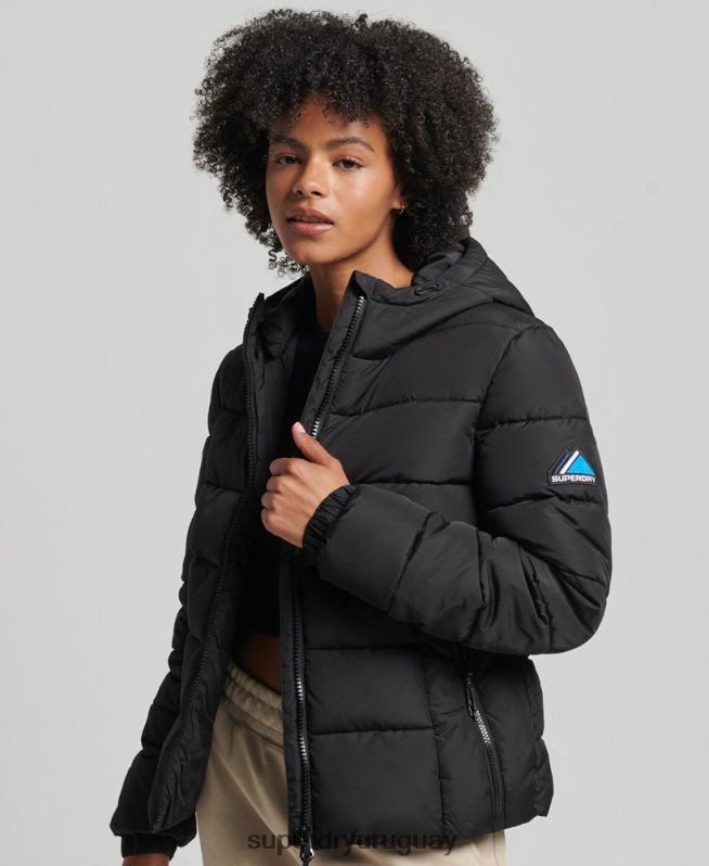 uy Superdry mujer espíritu deportivo globo negro DT2N8Z5450 ropa