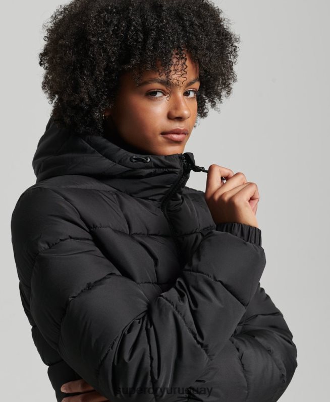 uy Superdry mujer espíritu deportivo globo negro DT2N8Z5450 ropa
