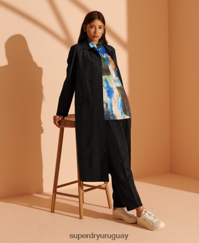 uy Superdry mujer mac tecnológico de edición limitada negro DT2N8Z3843 ropa