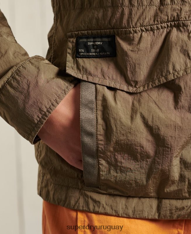 uy Superdry mujer nueva chaqueta militar m65 beige DT2N8Z5657 ropa